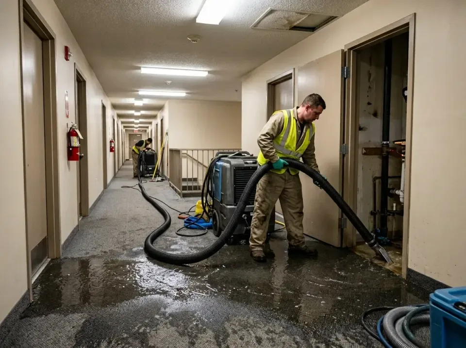 multi-unit-apartment-hallway-f-005 — frequently asked questions, Emergency Burst Pipe Water Extraction & Removal in Sterling…